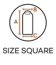 Dimensions sac de couchage Square Ferrino